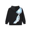 Li Ning X Kong Shan Ji Collaboration Mechanical Torch Hand Print Loose Hoodie Men Hoodies Black AWDRF57-1