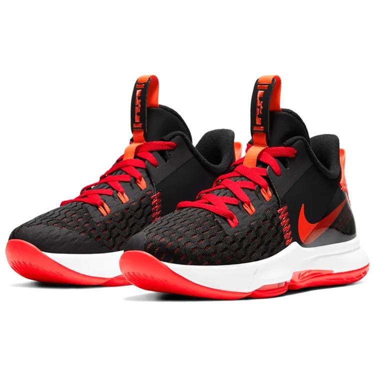 Nike LeBron Witness 5 EP 'Bred' (Unisex) Black / University Red / White / Bright Crimson Basketball Shoes CQ9381 005