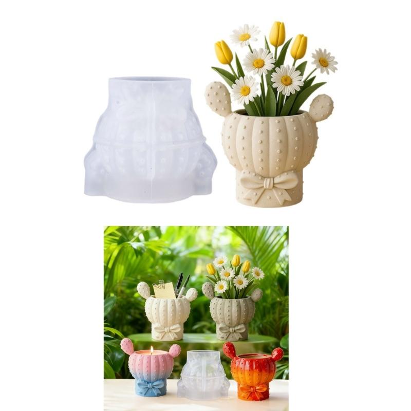 Силиконовая форма для контейнера молочая Цветочный горшок Формы Контейнеры для растений Формы Подходит для литья смолы Ювелирных изделий и Дома