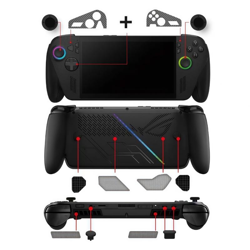 Премиальная ПВХ заглушка от пыли для игровой консоли Rog X, полная защита от пыли, простая установка для путешествий
