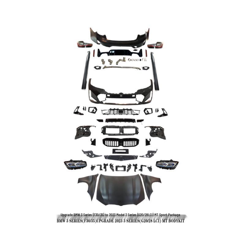 2012-2018 BMW 3 Series F30/F35 Retrofit Body Kit: Headlights & Taillights Upgrade to G20.