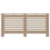 Brown MDF Radiator Cover - vidaXL - 172x19x81 Cm - Slatted Design