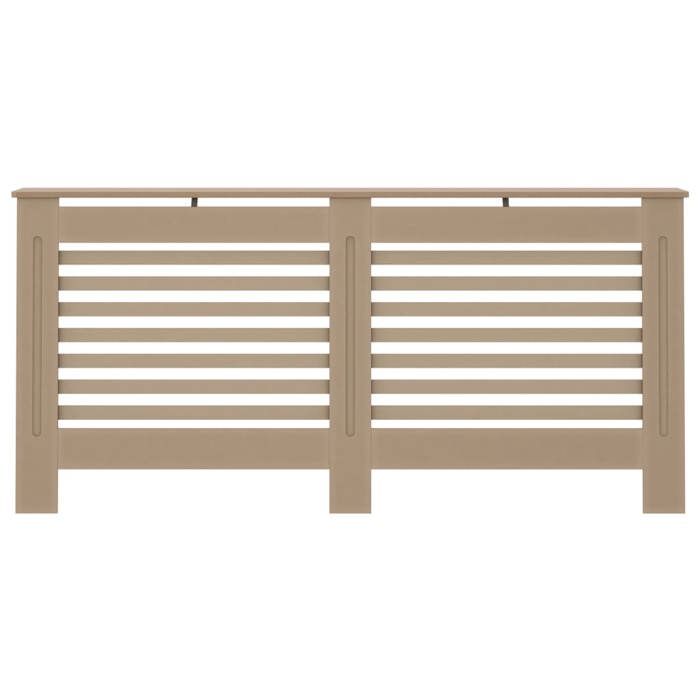 Brown MDF Radiator Cover - vidaXL - 172x19x81 Cm - Slatted Design