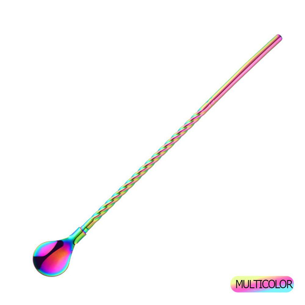 New Reusable Metal Bar Tea Stainless Steel Straws Spoon Coffee Spoons Drinking Straw