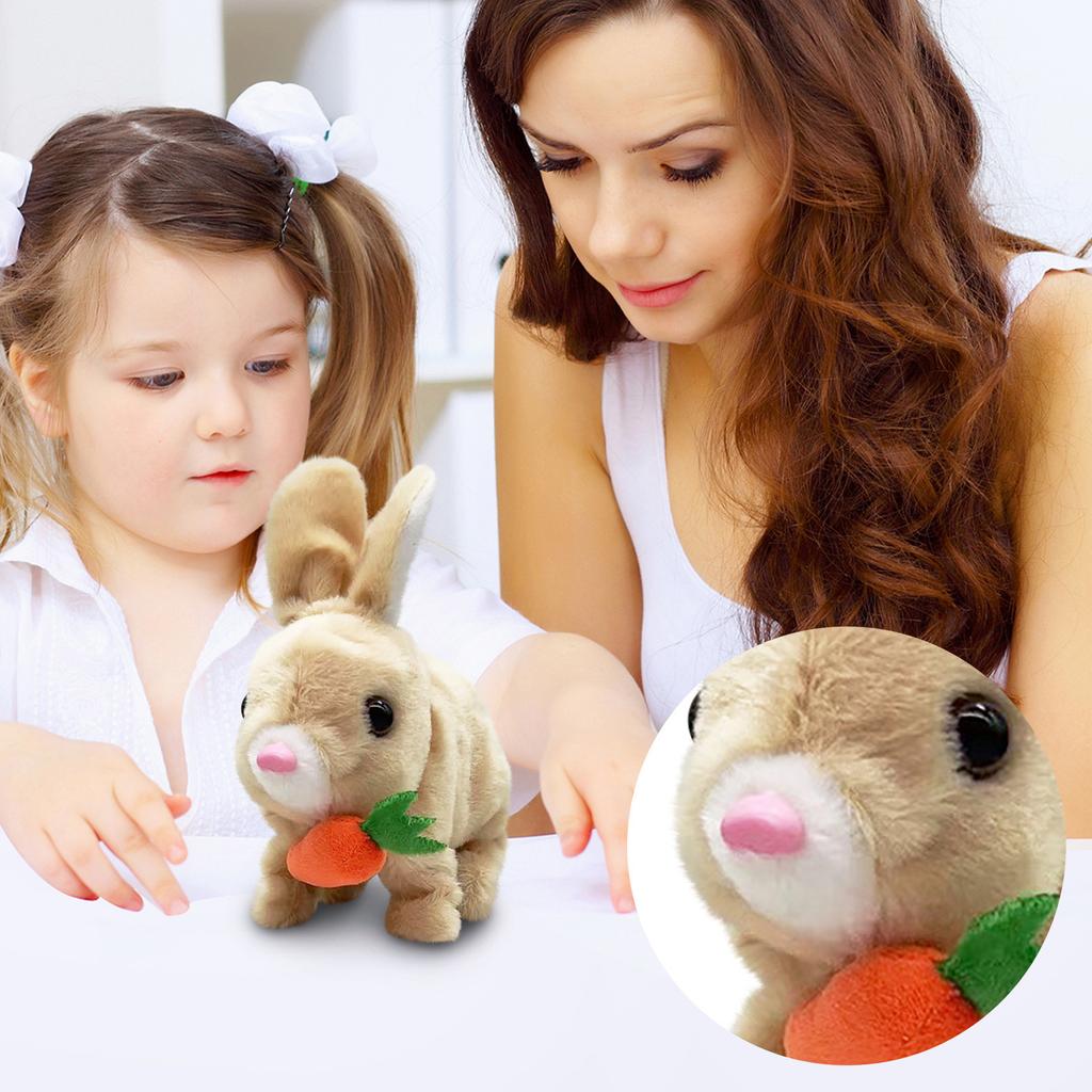 Simulation Pet Plush Electric Little Toy Can Jump And Call Children To Play House, Pet Electric Toy
