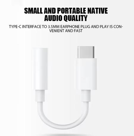 USB Type-C на 3,5 мм Адаптер для наушников USB-C 3,5 мм Аудиокабель Конвертер Для 15 15 Pro MAX Samsung Galaxy Huawei