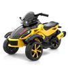 Детский электрический трицикл для мотокросса RCB - 3 колеса - Двойной двигатель - Аккумулятор 12 В - Автотормоз - Светодиоды - RM2 Желтый