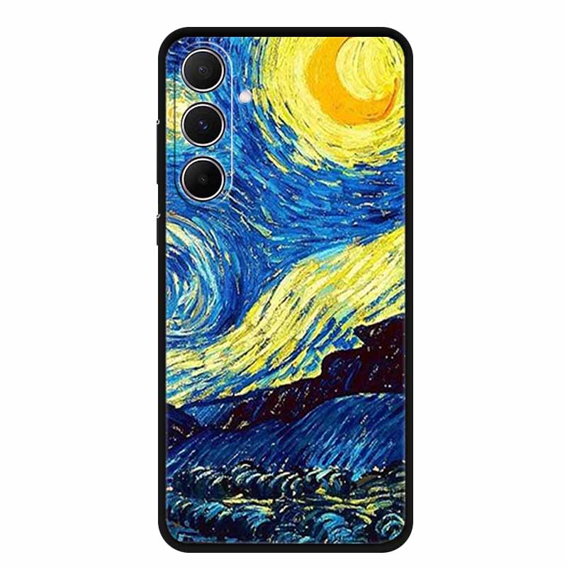 Чехол для Samsung Galaxy A55 5G Животные Мягкий Силикон ТПУ Чехлы для Телефона Задняя Крышка Для SamsungA55 Волк Защитник Милая Девочка Оболочка