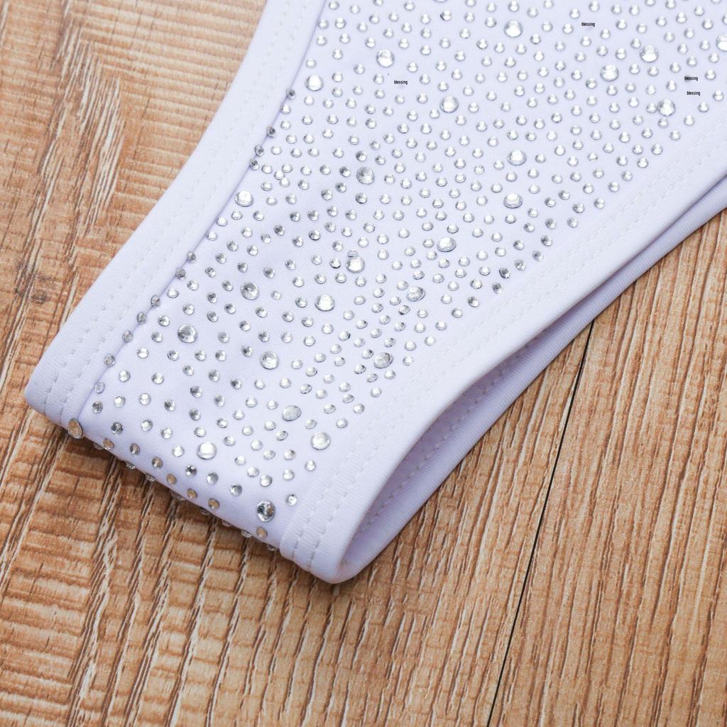 Stylish Rhinestone Bikini Swimsuit for Women, European and American Design, Bestseller, Split Swimwear