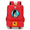 Stylish Printed Backpack Teens 14-inch Laptop Compartment Oxford Fabric Breathable Padded Straps School Daily Use