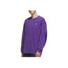 Originals Trefoil Series Comfortable Stylish Simple Long Sleeve Moisture Wicking Crew Neck Loose T-Shirt Unisex Tops Purple KC1432