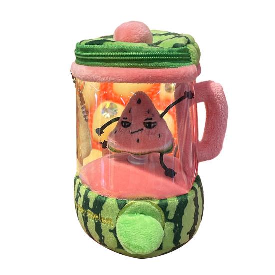 Игрушка-соковыжималка Веселая интерактивная плюшевая игрушка Блендер Забавная игрушка с выражением лица Декоративная