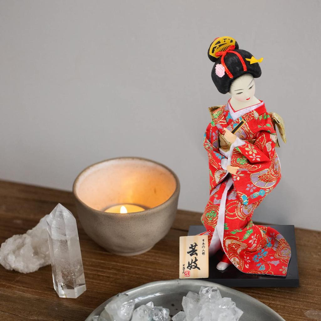 Ledmomo японская кукла танец майко кукла в японском стиле сувенирная фигурка подарок для иностранцев кукла кимоно модель куклы гейши восточная кукла