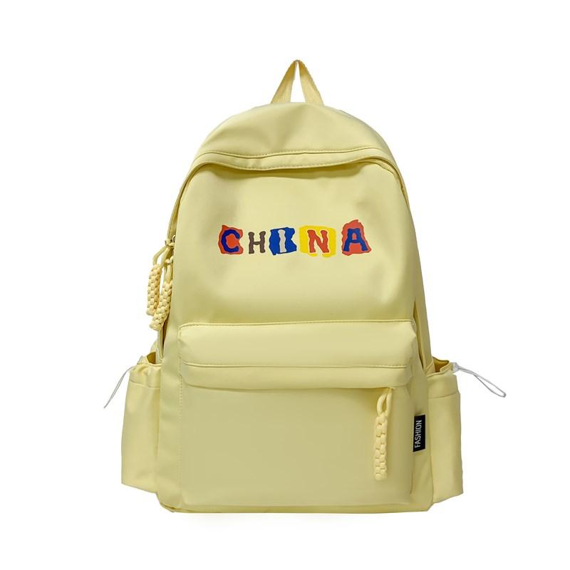 Школьный рюкзак для учащихся младших классов средней школы с буквенным принтом, легкий женский рюкзак