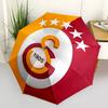 Модный складной зонт Galatasaray с автоматическим открытием/закрытием. Портативный и складной, идеально подходит для подарка, путешествий и повседневного использования.