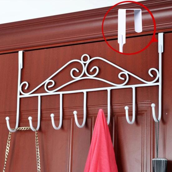 Hangers 5-Hook Punch-free Iron Home Clothing Hanger for Bedroom