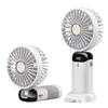 1200mAh  Mini Rechargeable Fan Portable Handheld  Air Cooler Fan Foldable Small Wireless Pocket Fan Outdoor