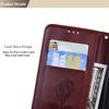 Rose Leather Flip Cover for Samsung Galaxy iPhone Honor Card Slots Phone Wallet Case for Huawei Xiaomi Redmi