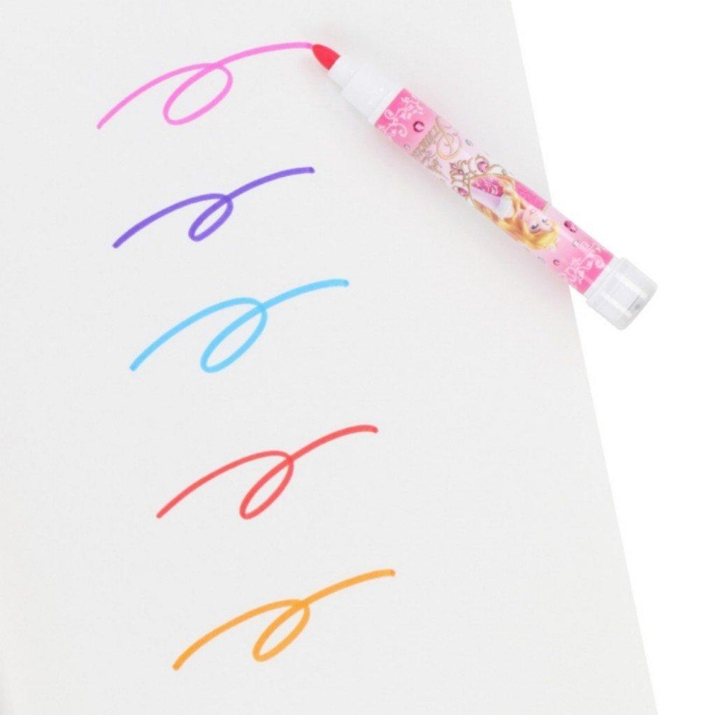 Набор цветных ручек принцесс Диснея и штампы «Белоснежка» (курортные), Белль, Ариэль, Золушка, Аврора, Рапунцель, [Эксклюзив Disney]