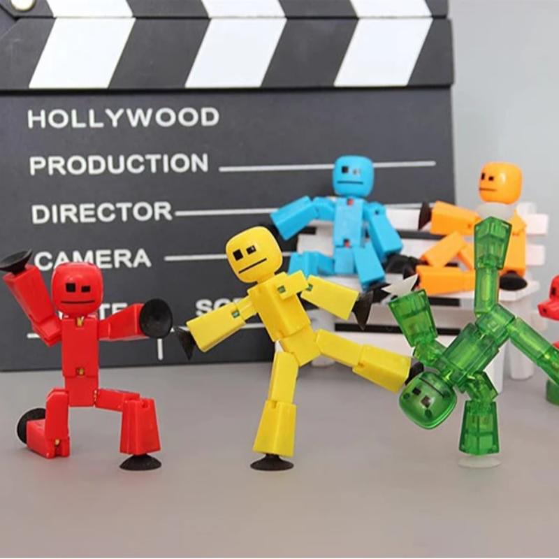 1-10 шт. Присоска Stickbot Игрушки DIY Липкий Робот Анимация Экран Анимационная Студия Фигурка Игрушки Детские Игрушки Украшения