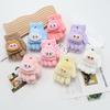 Plush Flip Up Children's Gloves, Cute Women's Knitted Open Finger Coral Velvet Cartoon Gloves, Children's Gloves