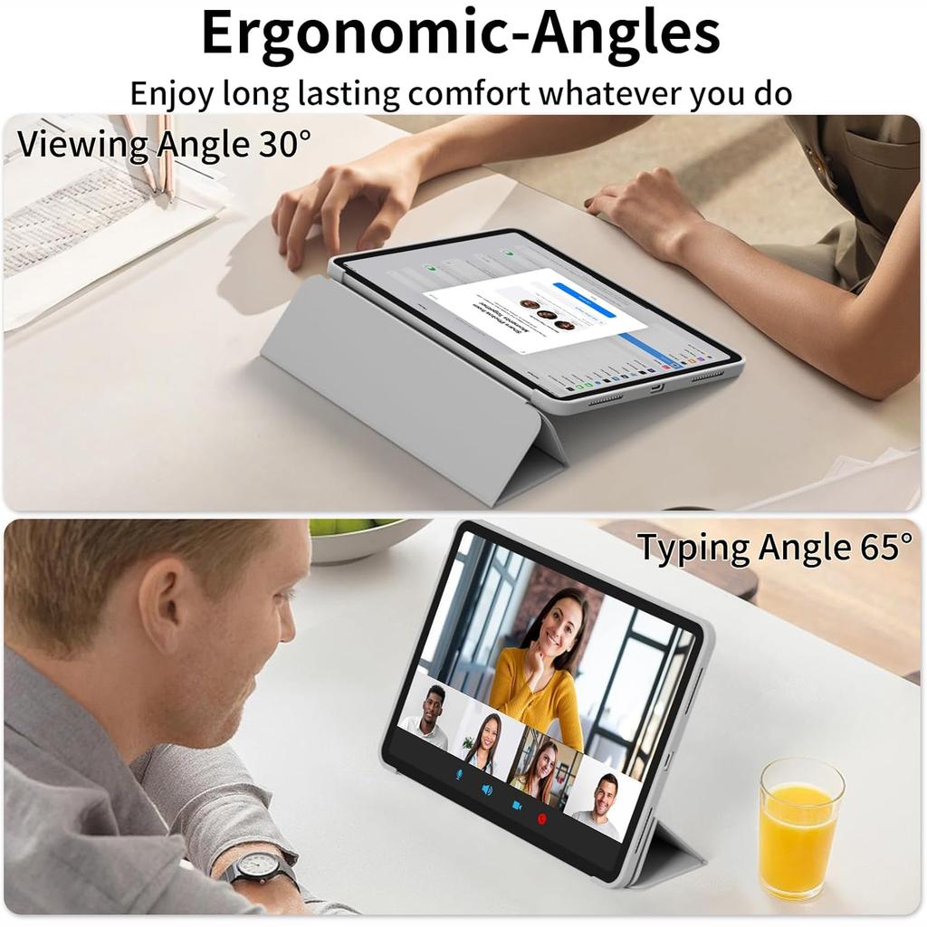 Tri-fold Flip Case For Xiaomi Pad 6/Pad 6 Pro 11 inch 2023 Magnetic Stand PU Leather Protective Cover & TPU Soft Back Cases