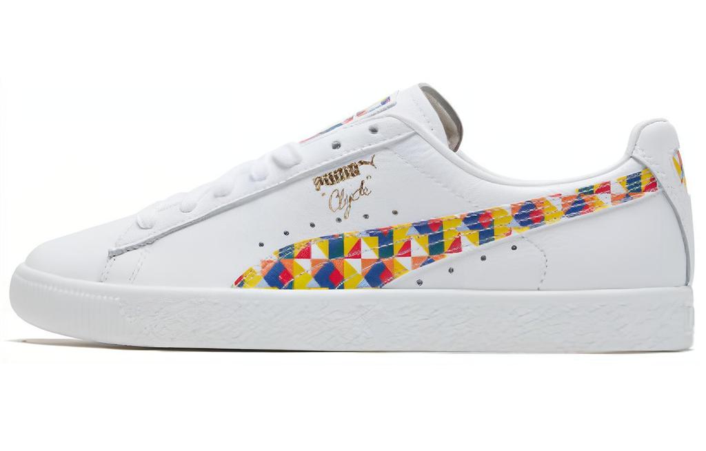 PUMA Clyde Graffiti Retro Casual Skateboarding Shoes Unisex 370001-01