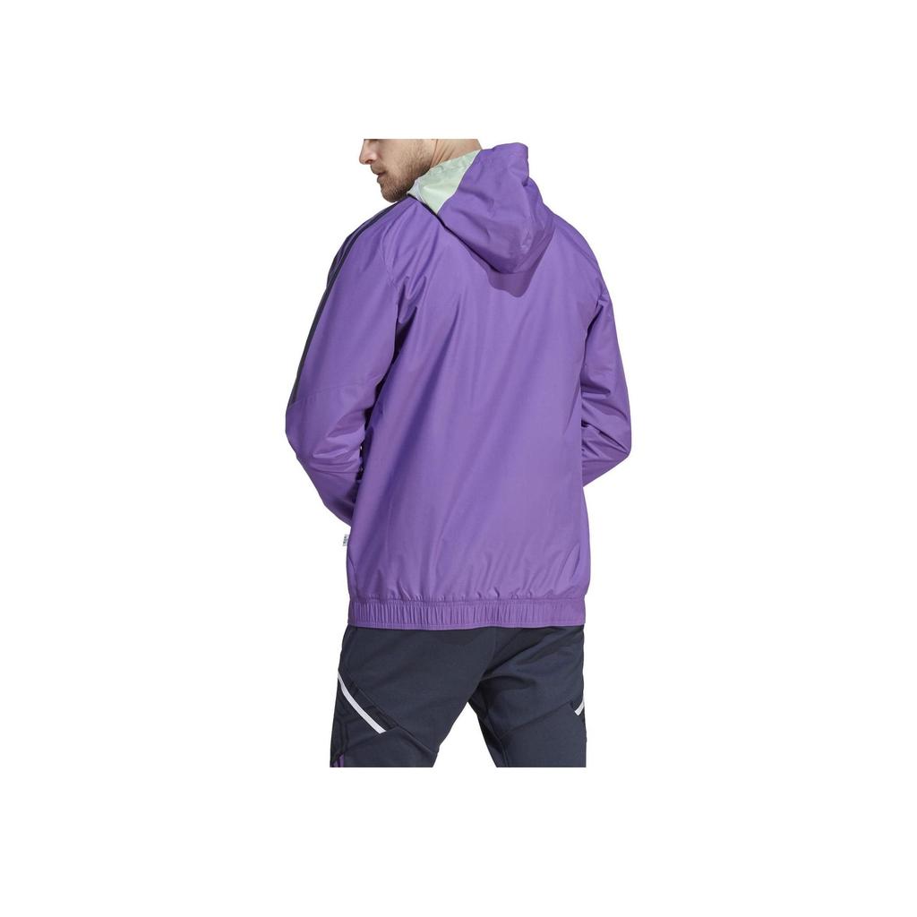 adidas Мужская тренировочная куртка Real Madrid Condivo 22 для любой погоды Фиолетовая HT8796