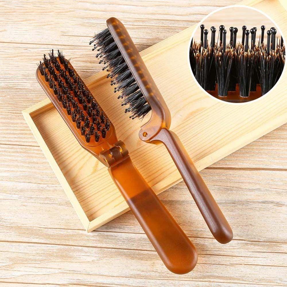 Accessories Hairdressing Compact Bristle Hair Brush Bristle Comb Foldable Comb Hair Styling Tool