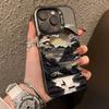 Чехол для телефона с китайским пейзажем для iPhone 17 Air 16 e 15 14 13 12 11 Pro Max Plus SE Ударопрочный Чехол Защитная пленка для экрана Чехол для телефона