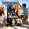 Custom Name Personalized Haikyu Print Beach Towel, for Trip Camping Beach Party Home Decor, Birthday Gift for Family & Friends