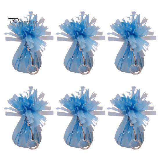 6 шт. грузила для воздушных шаров, анти-плавающие воздушные шары, гравитационные блоки, фольгированные, в бумажной упаковке, долговечные, многоразовые, изысканные, для свадебной вечеринки, выпускного вечера, фиксация воздушных шаров