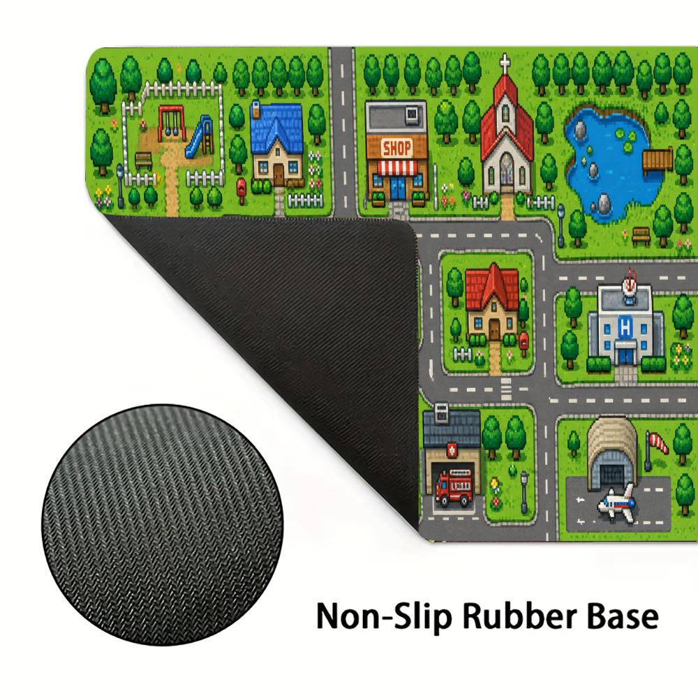 City Street Map Large Mouse Pad Big Desk Mat Office Computer Gaming Mousepad for Laptop Keyboard Desktop Decor Desk Accessories