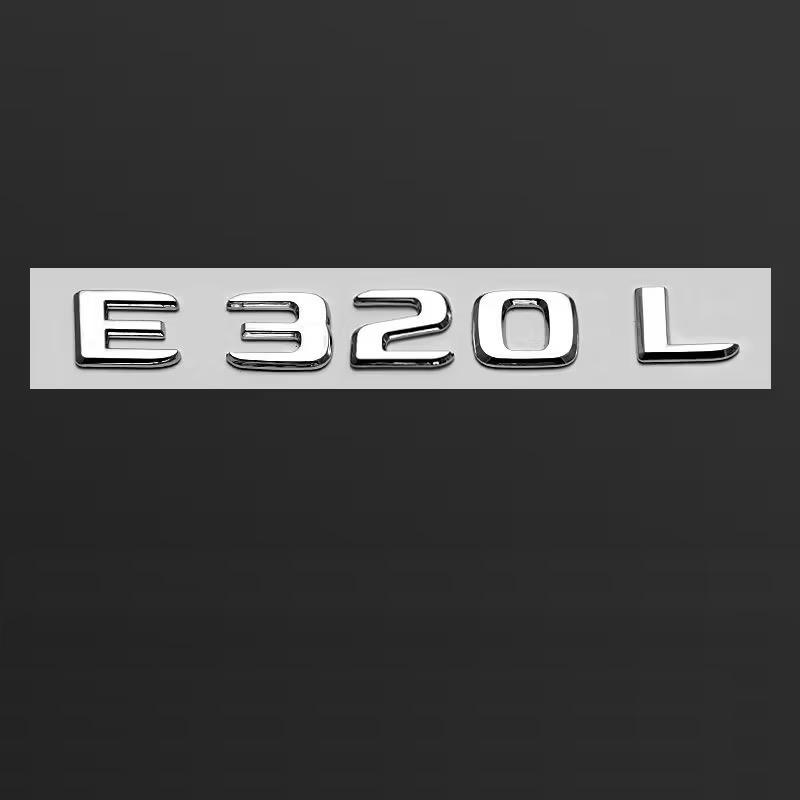 ABS Car Trunk Letters Logo Badge Emblem Decals Sticker For Mercedes Benz Benz AMG W203 W205 W206 W211 W220 W212 W210 GLC CLA GLK GKMNO1