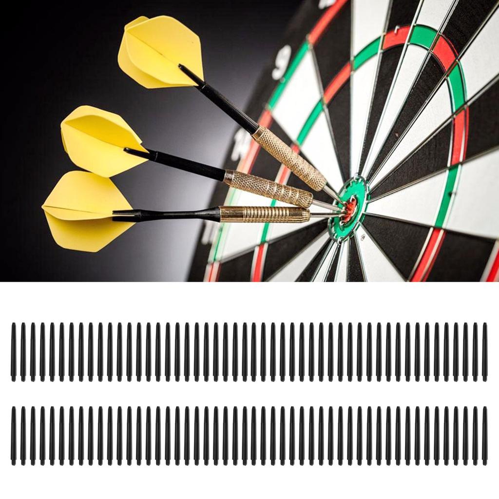 100Pcs Dart Shafts Short Dart Stems 2BA Screw Thread Dart Harrow Dart Pole Rod Medium Darts Corner Leisure Accessories