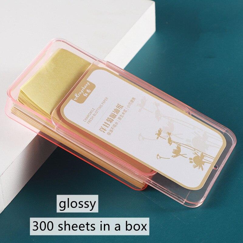 300 шт./кор., переносные впитывающие бумажные салфетки для лица, контроль жирности, впитывающий лист зеленого чая, маття, жирный летний инструмент для чистки лица