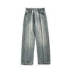 Old Washed Loose Straight Casual Mopping Wide-leg Pants