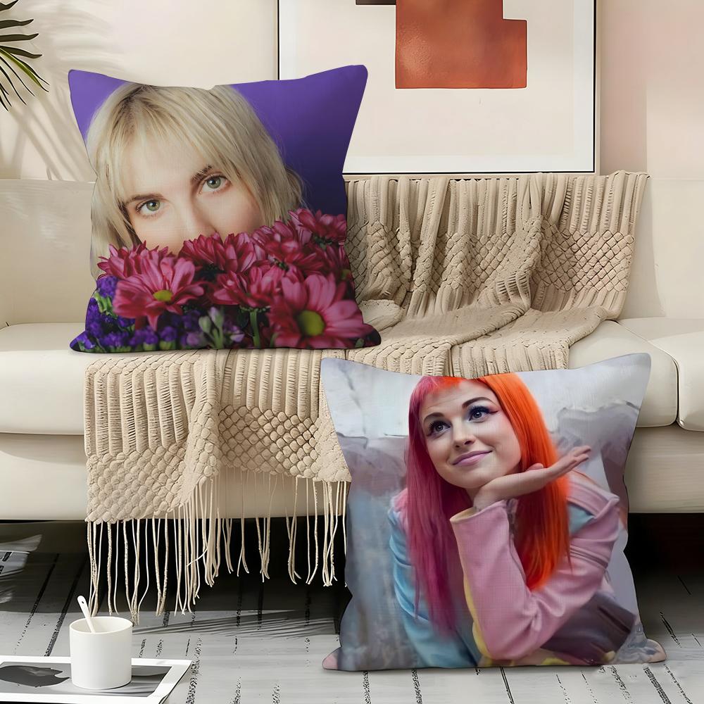 Hayley W-williams Певица Наволочка Наволочка, Двусторонняя Печать, Подушка для Дивана, Подушка для Изголовья Кровати