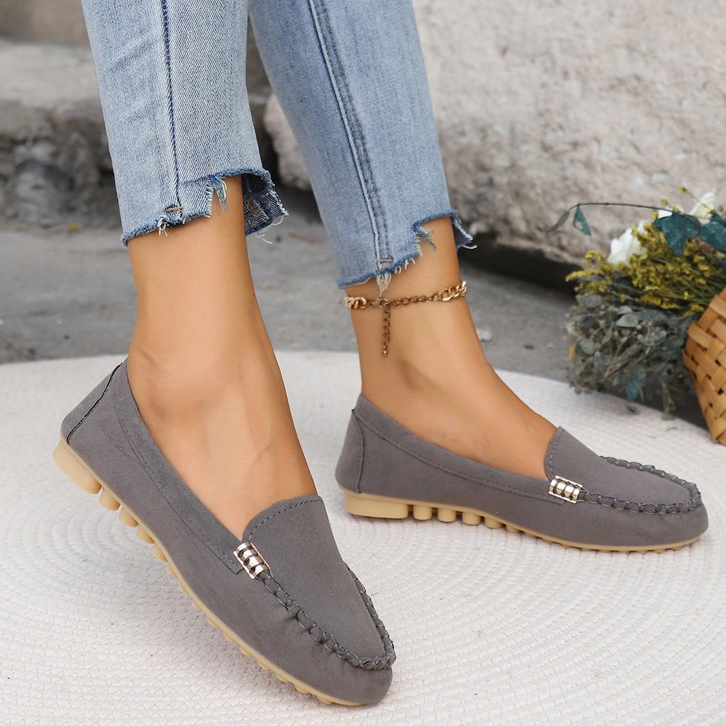 Fashion Shoes for Women 2024 Spring Autumn Women Casual Flat Shoes Slips Round Toe Denim Flat Loafer Plus Size Jeans Zapatos