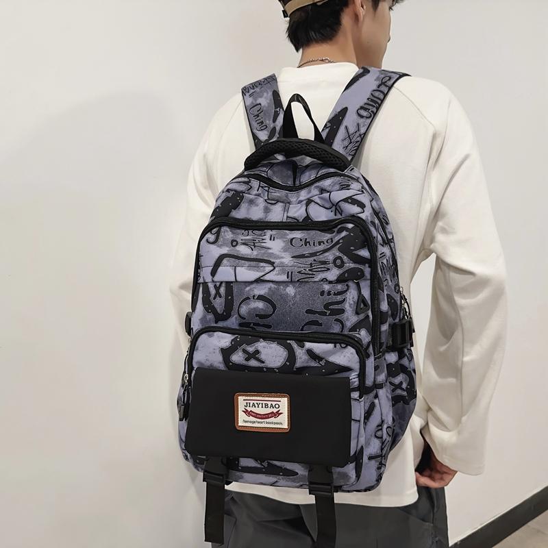 Backpack Women's Large Capacity Student Backpack Men's Bag Junior High School Student Schoolbag