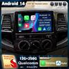 Автомагнитола Android 14 Carplay для Toyota Fortuner HILUX Revo Vigo 2007-2015 Мультимедийный видеоплеер Навигация GPS Стерео 2Din BT