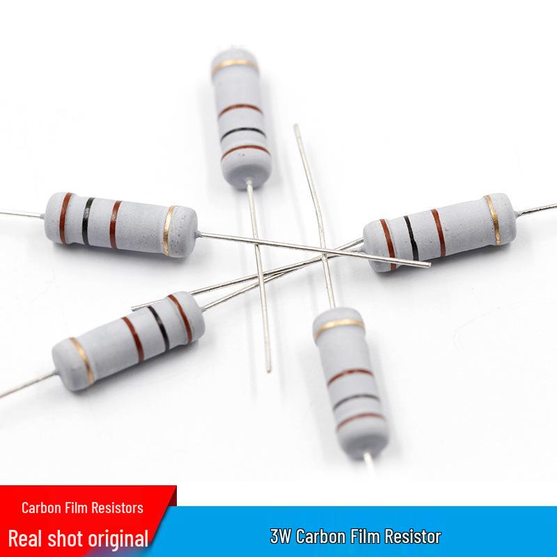 3W 5% Carbon Film Color Ring Resistors: 3.9, 43, 390, 430, 510, 560 Ohm, 5.1K Ohm