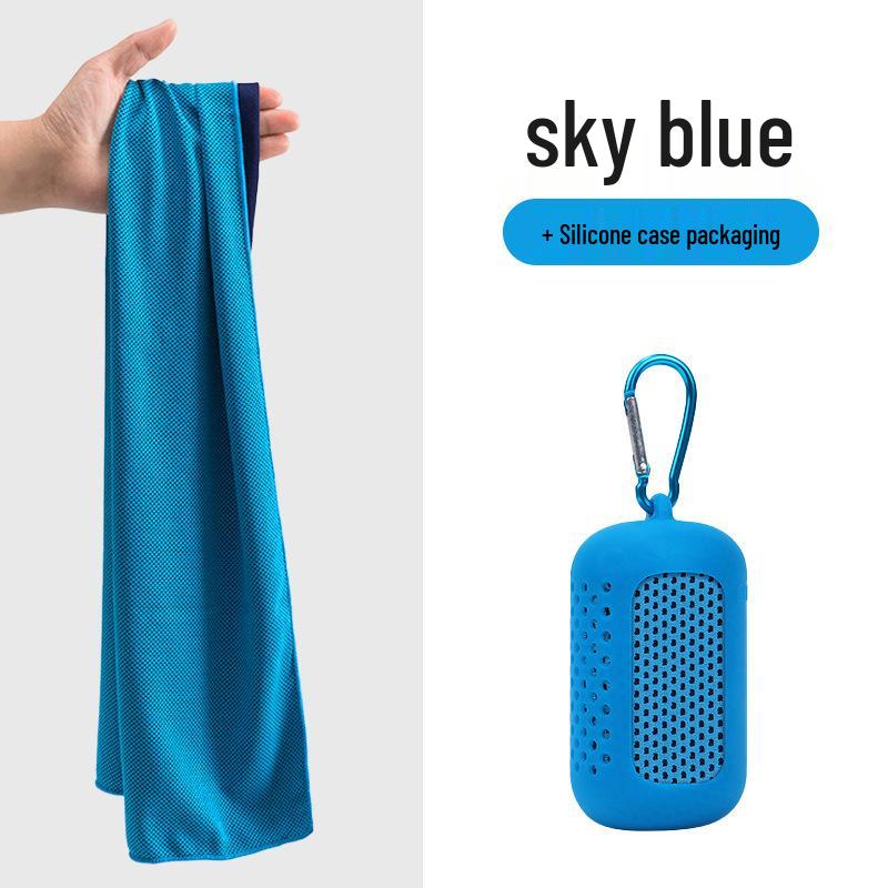 Cooling Quick-Dry Fitness Towel: Sweat & Water Absorbent, Breathable, Sun-Protective for Outdoor Sports