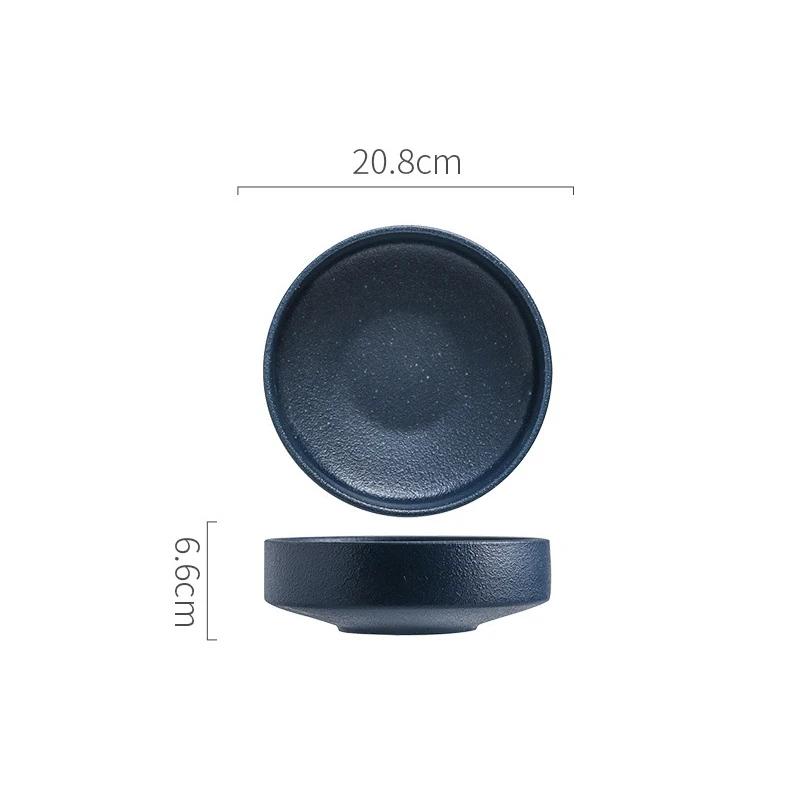 Ceramic Bowl Creative Thick Soup Bowl Dessert Bowl Sushi Bowls Salad Bowls Appetizer Bowls Restaurant Specialty Tableware