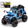 Новый 1:24 Jeep Wrangler Rubicon Модель пикапа из сплава, литая под давлением, игрушечная модель внедорожника, коллекция со звуком и светом, детский подарок