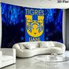Tigres uanl Wall Tapestry Aesthetic Wall Hanging Printed Fabric Blanket Decorative Tapestries for Bedroom Living Room Home Decor