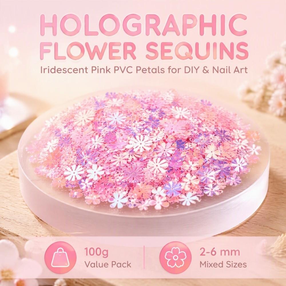 Flower Shaped Glitter Sequins Spangles Party Decoration Supplies Clothing Embellishment
