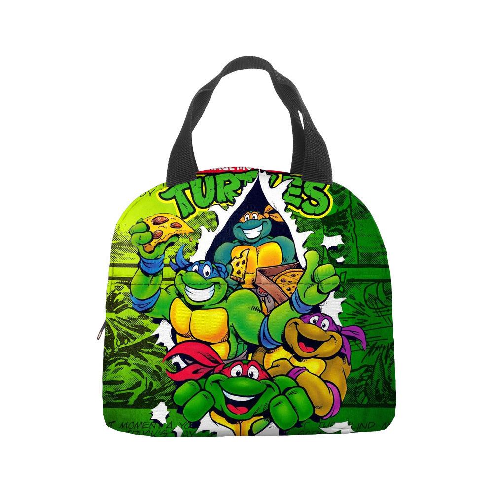Teenage Mutant Ninja Turtles Lunch Bag for Kids Insulated Lunch Box Tote Bag with Ice Pack Portable Cooler for School Outdoor Picnic