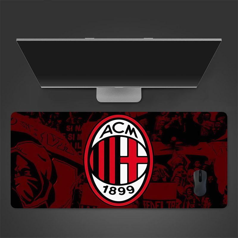AC Milan Players Mouse Pad, Large Gaming Desk Mat, Non-slip XXL Mousepad for Laptop & Tablet, Mini PC Playmat with Stitched Edges