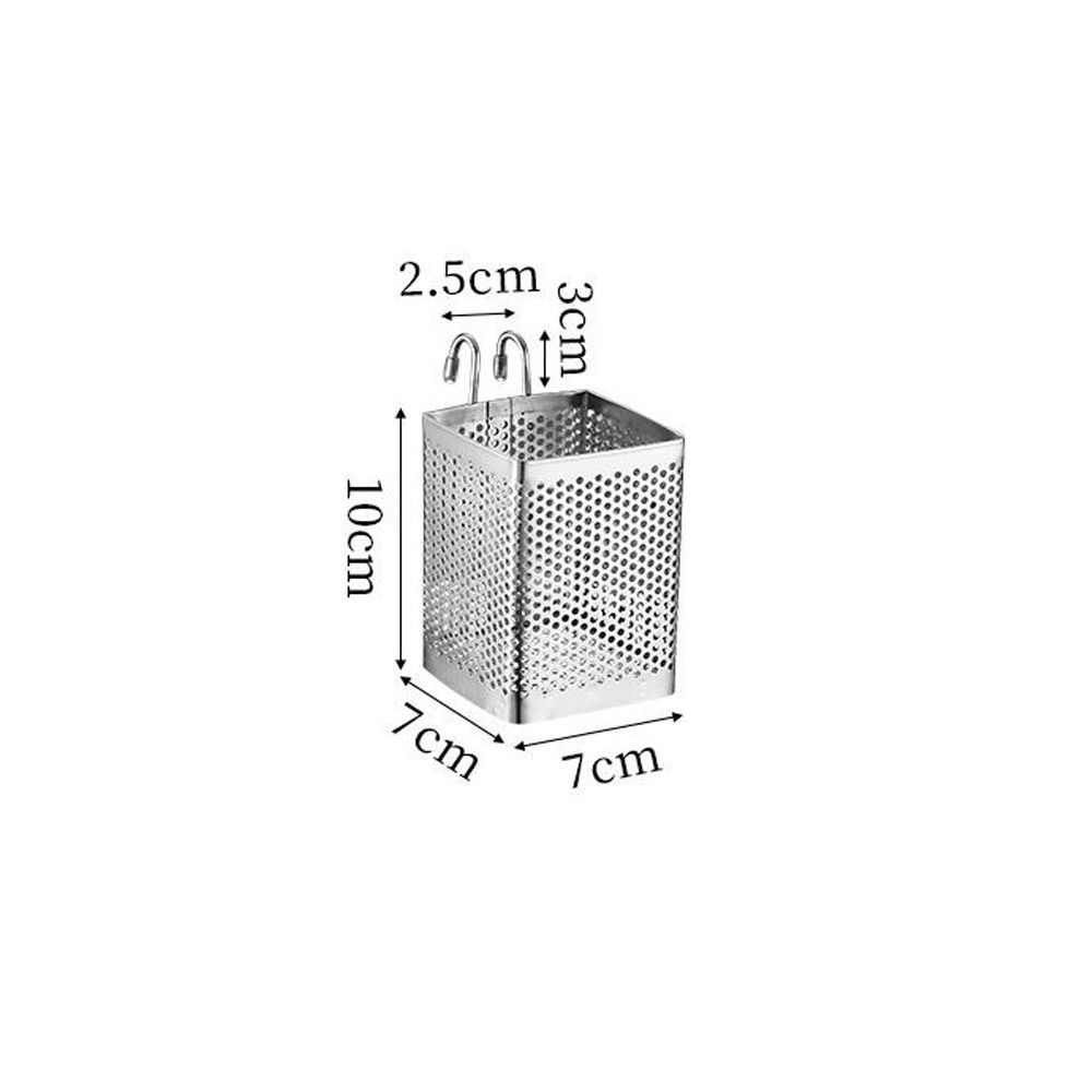 Hanging Cutlery Drying Basket Space Saving Tableware Drainer Stainless Steel Chopsticks Rack Spoon